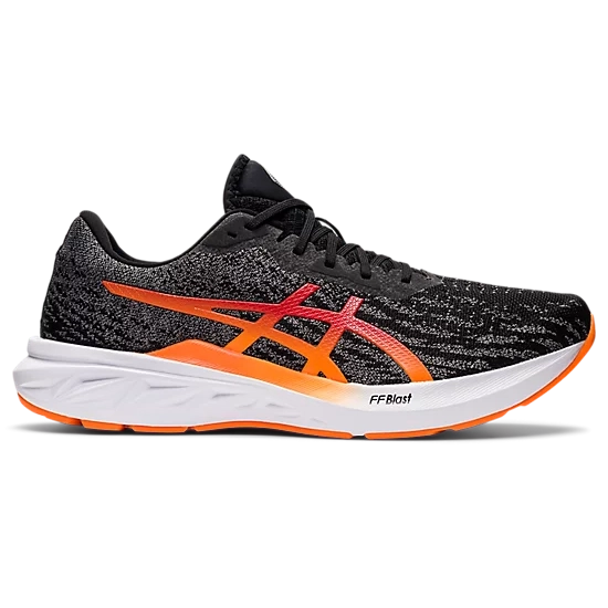 Men's Asics DYNABLAST 2 Black/Shocking Orange-SOULIER, shoes-33-OFF