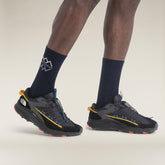 Men's Icebreaker Merino Lifestyle Fine Gauge Crew IB Logo Reflections Socks Midnight Navy/Snow-Apparel-33-OFF