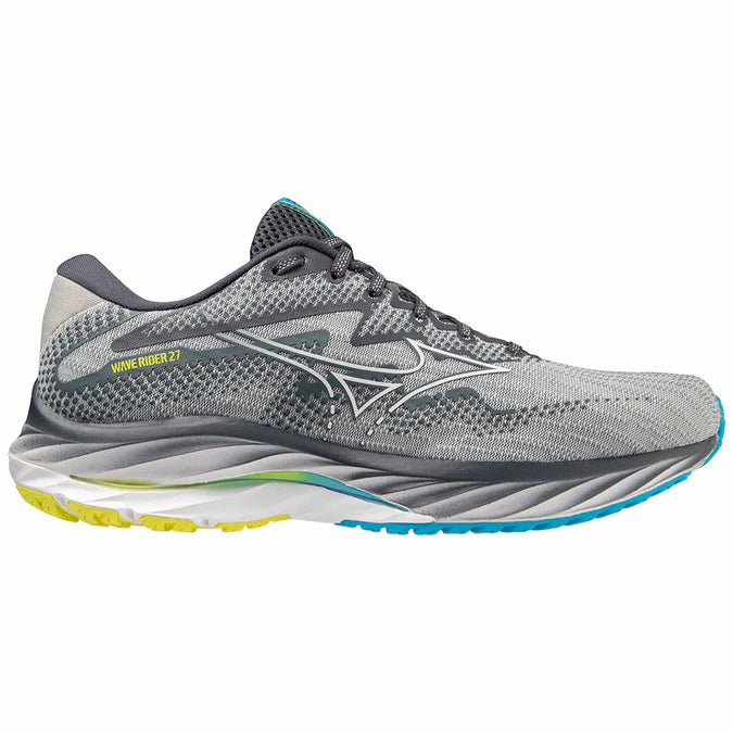 Mizuno Wave Rider 27 pour homme Bleu perle Blanc 33 Off