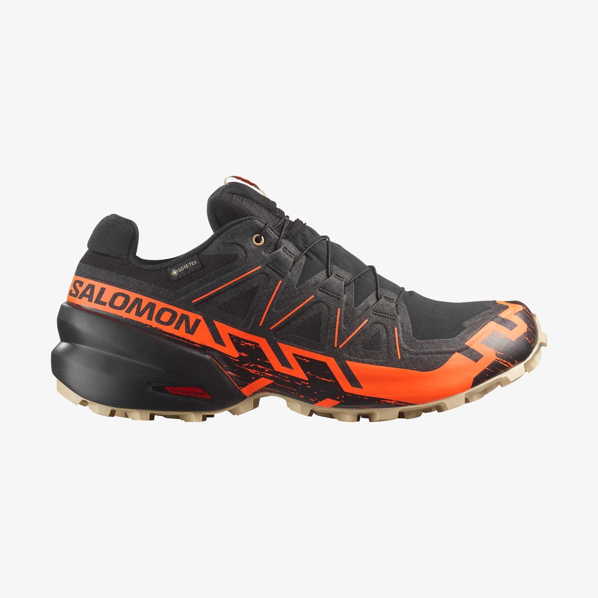 Men's Salomon Speedcross 6 GTX Black/Shoran/Whpe-SOULIER, shoes-33-OFF