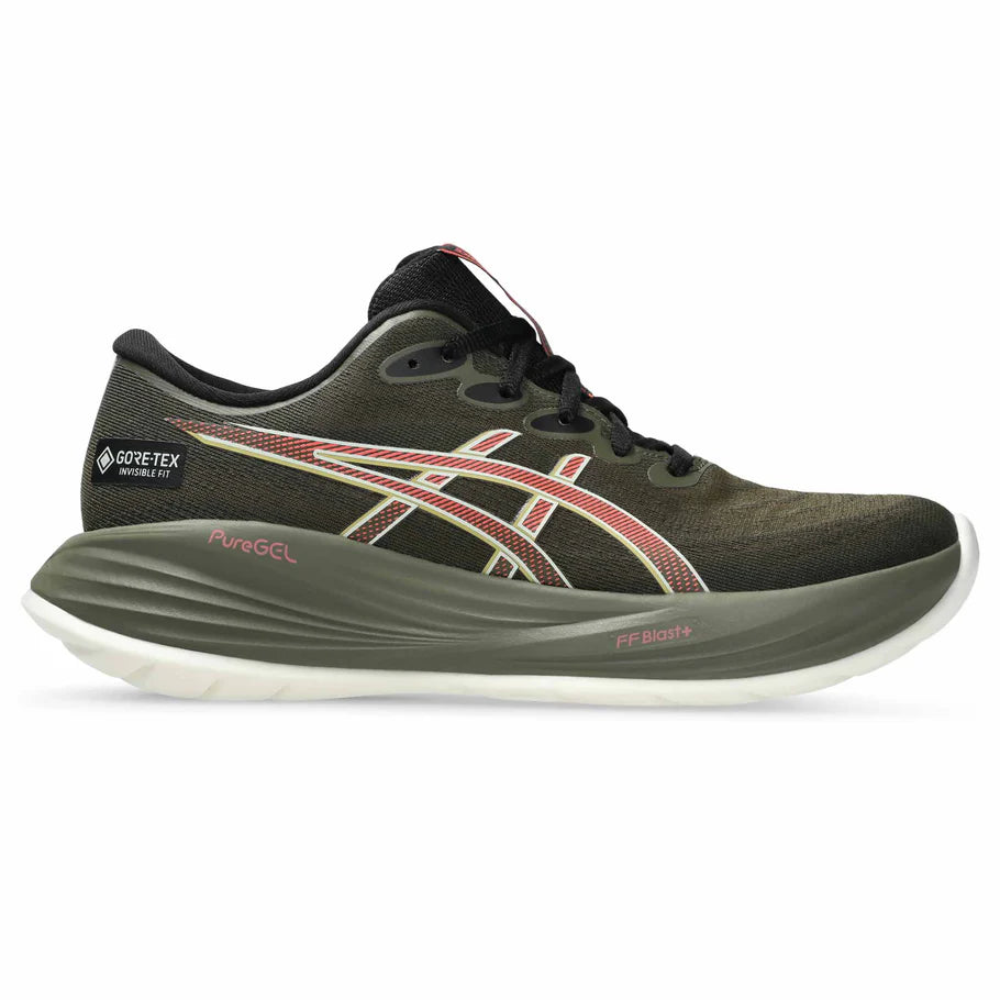 Women's Asics Gel-Cumulus 27 GTX BROWN STONE/DARK PINK CLAY-SOULIER, shoes-33-OFF