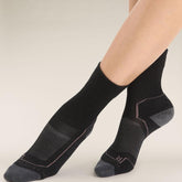 Women's Icebreaker Merino Hike+ Light Crew Socks Black/Monsoon-Apparel-33-OFF