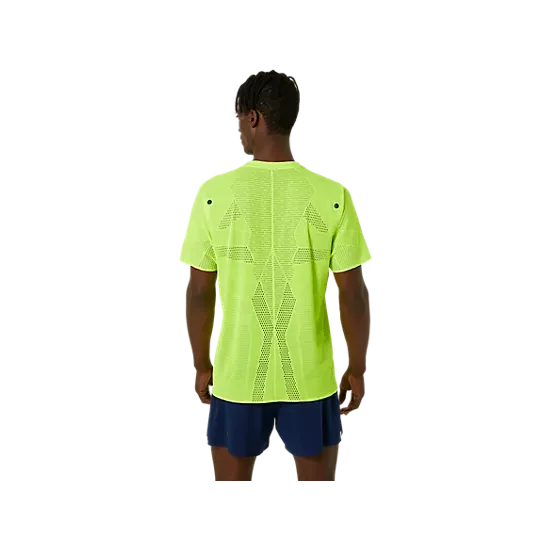 Men's Asics Metarun SS Top Safety Yellow-Apparel-33-OFF