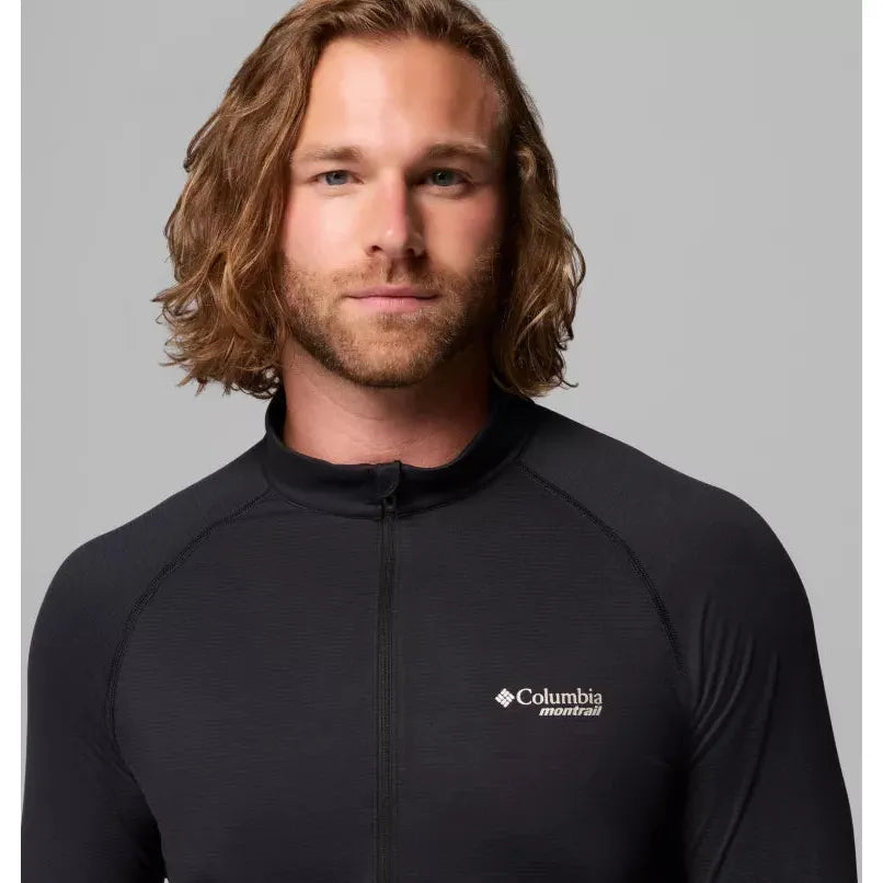 Men's Columbia Endless Trail 1/2 zip Black-Apparel-33-OFF