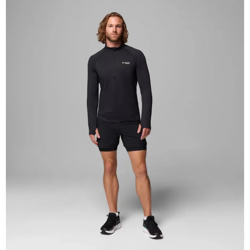 Men's Columbia Endless Trail 1/2 zip Black-Apparel-33-OFF