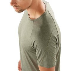 Men's Salomon CROSS RUN Short Sleeve T-Shirt Grape Leaf/Heather-Apparel-33-OFF