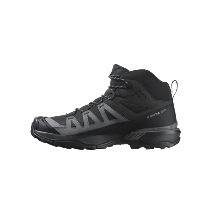 Men's Salomon X Ultra 360 MID CSWP Pewter/Black-SOULIER, shoes-33-OFF