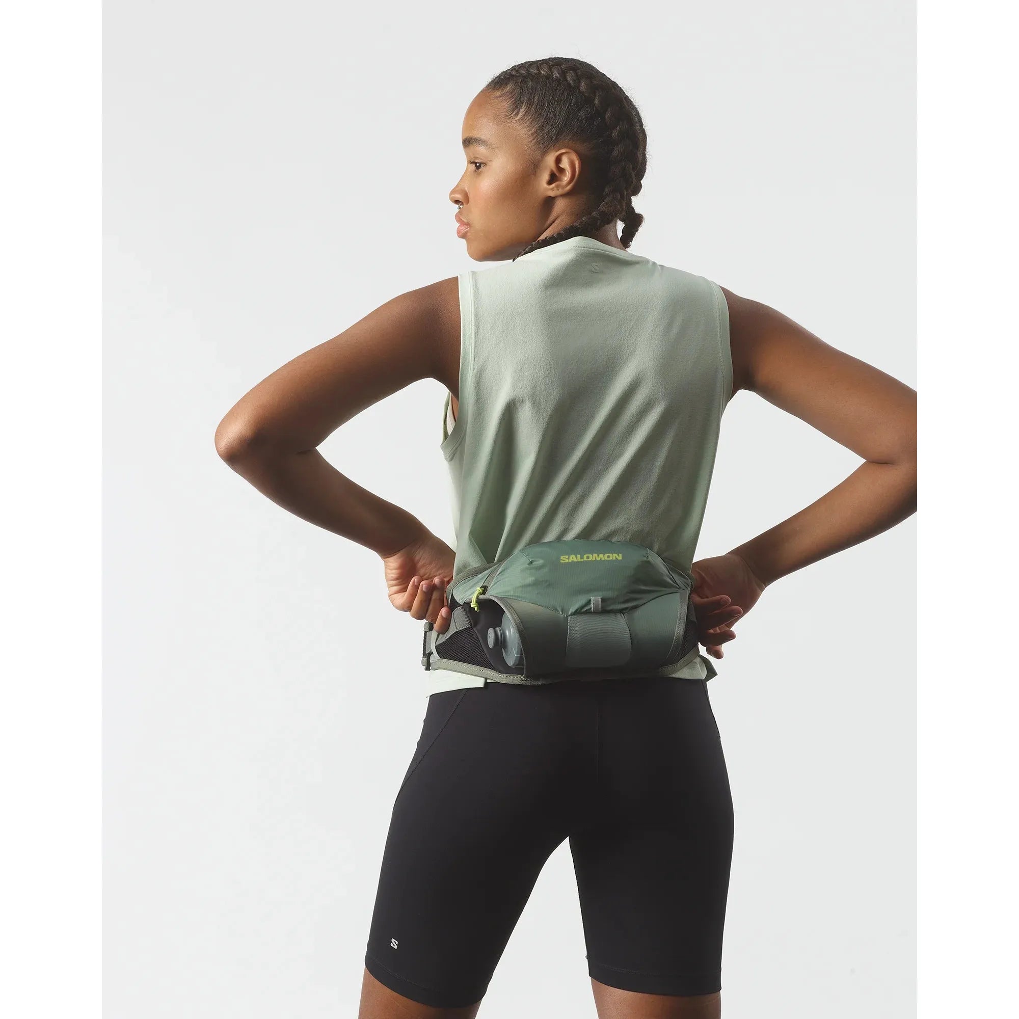 Salomon Cross Belt 1 Bottle Gree-Accessories-33-OFF