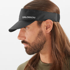 Unisex Salomon Cross Visor Deep Black (one size)-Accessories-33-OFF