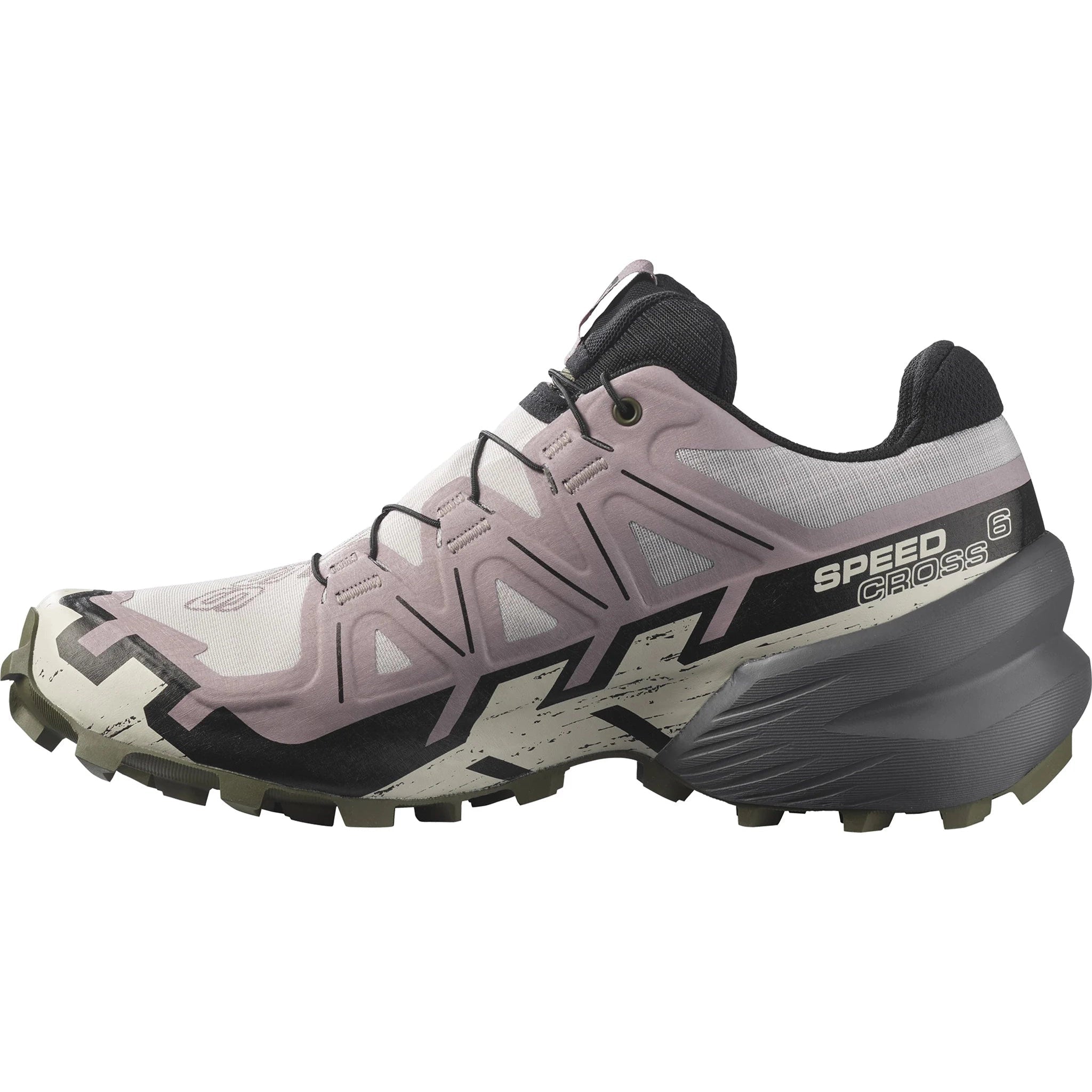 Women's Salomon Speedcross 6 GTX Ashes Of Roses - Black - Olive Night-SOULIER, shoes-33-OFF