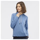 Women's Salomon Comet MID Hoodie Copen blue-Apparel-33-OFF